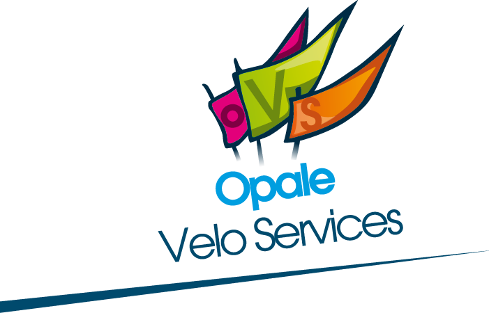 Logo Opale Vélo Services en biais